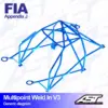 AST Rollcages V3 hitsattava 10-pisteen turvakaari Subaru Legacy BC - FIA-hyväksytty
