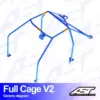 AST Rollcages V2 pultattava 6-pisteen turvakaari Fiat Uno