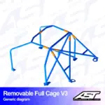 xlarge-6943f4fb7f762eeb986ddc6d0f033101.jpg AST Rollcages V3 pultattava 6-pisteen turvakaari Opel Calibra Coupe, FWD