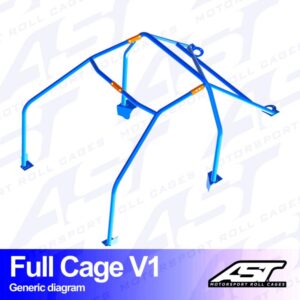 xlarge-c73752605caf5a5574a1cd33563e38f4.jpg AST Rollcages V1 irroitettava pultattava 6-pisteen turvakaari Renault Megane 1