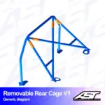 xlarge-daafcc96d28857ee8e0dc0a5976bb5ae.jpg AST Rollcages V1 irroitettava pultattava takaosan turvakaari Ford Fiesta MK3 - 3-ovinen