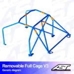 xlarge-f4387dd57b4798e61594da472c807d06.jpg AST Rollcages V3 irroitettava pultattava 6-pisteen turvakaari Toyota MR-S