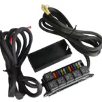 Hurricane-Relay-and-fuse-box-RB11-W-Wall-mounting--765446-2 Hurricane RB11-W Rele- ja Sulakerasia Seinään – 6x 40A Releet, 11 Sulaketta, Johdinsarja 3 m