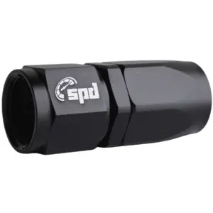 SPD-AN-fitting-straight-black-black AN4 Letkuliitin Suora