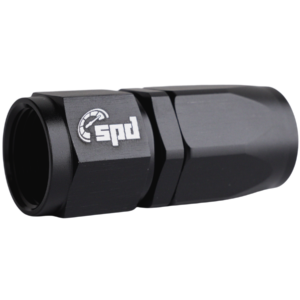 SPD-AN-fitting-straight-black-black AN8 Letkuliitin Suora